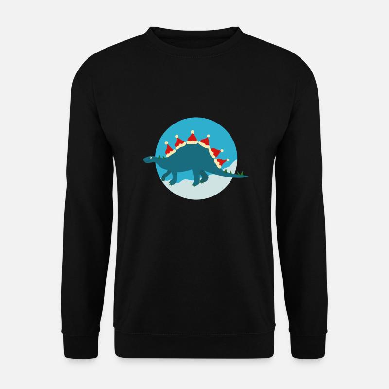 Lustiges WeihnachtsDino-T-Shirt | Geschenkideen - Unisex Pullover - Schwarz