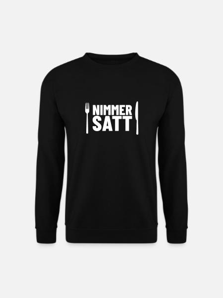 Nimmersatt - Unisex Pullover - Schwarz