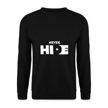 Mut – Für die, die den ersten Schritt wagen - Unisex Pullover - Schwarz - Vorne - Alina (178cm) & Michal (187cm)
