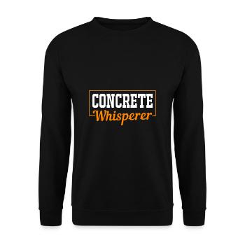 Construction Worker Construction Site Concrete - Unisex Sweatshirt - black - Front - Alina (178cm) & Michal (187cm)
