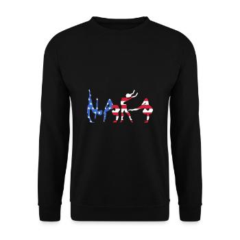 Athletics - Unisex Sweatshirt - black - Front - Alina (178cm) & Michal (187cm)