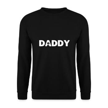Daddy Gay Daddy Shirt Bear Paw Bear Pride LGBT Gay - Unisex Pullover - Schwarz - Vorne - Alina (178cm) & Michal (187cm)