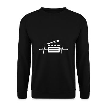 Battement de cœur du théâtre - Sweat-shirt Unisexe - noir - Devant - Alina (178cm) & Michal (187cm)