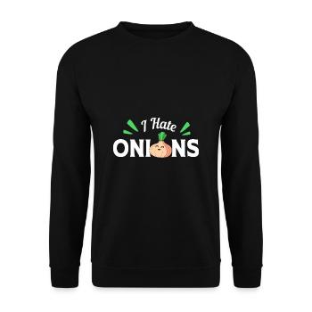 Oignon - Sweat-shirt Unisexe - noir - Devant - Alina (178cm) & Michal (187cm)