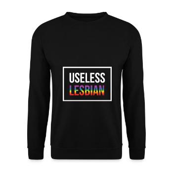 Gay Pride Gay Lesbienne LGBT LGBTQ cadeau - Sweat-shirt Unisexe - noir - Devant - Alina (178cm) & Michal (187cm)
