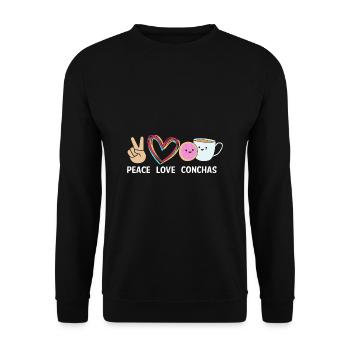 Latina Mom - Unisex Sweatshirt - black - Front - Alina (178cm) & Michal (187cm)
