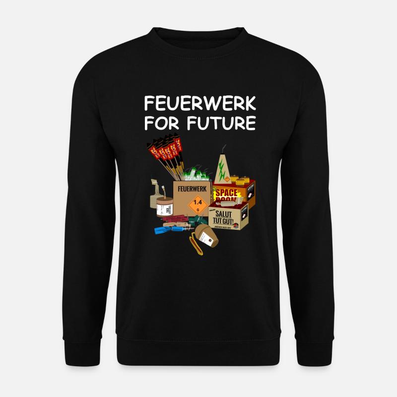 Feuerwerk for Future Pyro - Unisex Pullover - Schwarz
