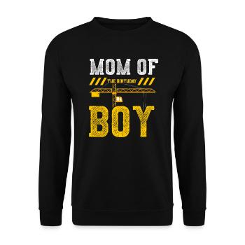 Maman du garçon d’anniversaire - Sweat-shirt Unisexe - noir - Devant - Alina (178cm) & Michal (187cm)