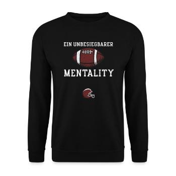 Ein unbesiegbarer Mentality - Unisex Pullover - Schwarz - Vorne - Alina (178cm) & Michal (187cm)