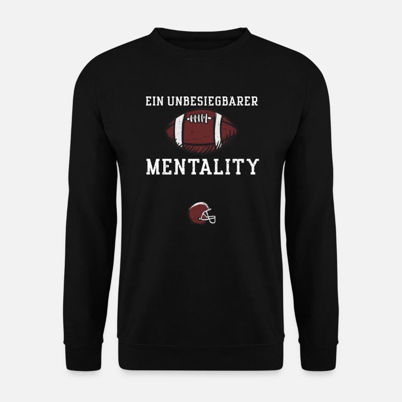 Ein unbesiegbarer Mentality - Unisex Pullover - Schwarz