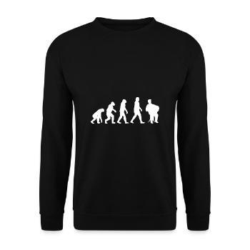 Accordéon - Sweat-shirt Unisexe - noir - Devant - Alina (178cm) & Michal (187cm)