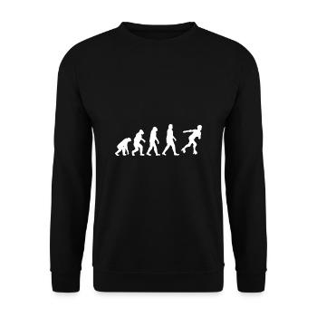 Rollschuhlaufen Rollschuhe Inline-Skates Evolution - Unisex Pullover - Schwarz - Vorne - Alina (178cm) & Michal (187cm)