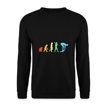Natation Nageurs Piscine Moniteurs de natation - Sweat-shirt Unisexe - noir - Devant - Alina (178cm) & Michal (187cm)