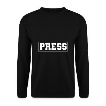 Auteur Presse (Médias) - Sweat-shirt Unisexe - noir - Devant - Alina (178cm) & Michal (187cm)