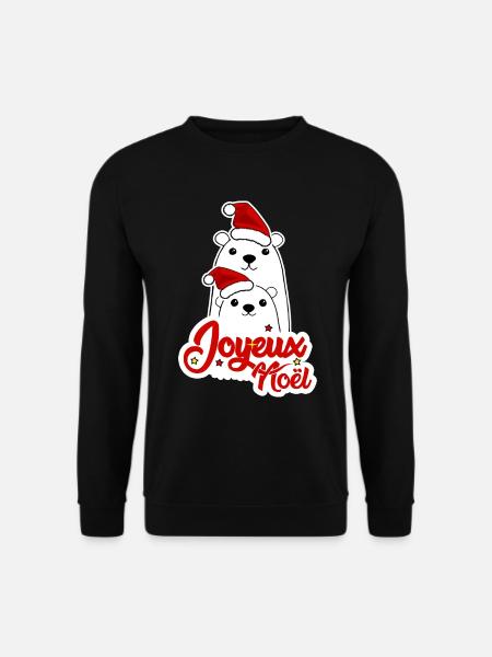 Joyeux Noel Noël fêter noël - Sweat-shirt Unisexe - noir