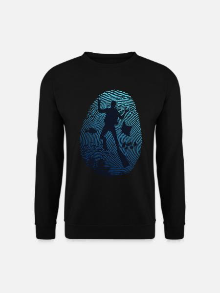 Tauchen Meine DNA für Sporttaucher - Unisex Pullover - Schwarz