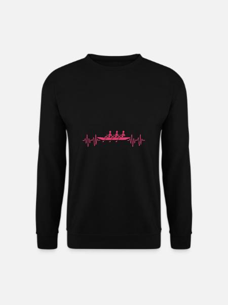 Ruderteam Rudern Ruder Ruderboot Ruderer - Unisex Pullover - Schwarz