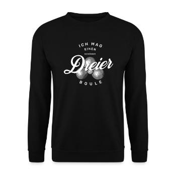 Boule Dreier - Unisex Pullover - Schwarz - Vorne - Alina (178cm) & Michal (187cm)