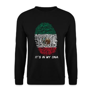 Mexico Mexican Flag It's in my DNA - Unisex Pullover - Schwarz - Vorne - Alina (178cm) & Michal (187cm)