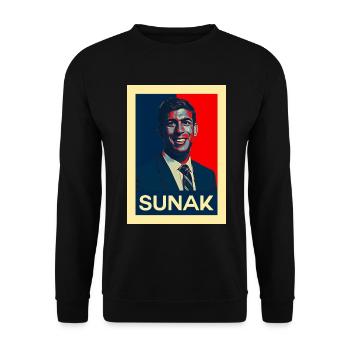 Rishi Sunak Politique britannique Parti conservateur - Sweat-shirt Unisexe - noir - Devant - Alina (178cm) & Michal (187cm)