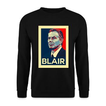 Tony Blair Politique britannique - Sweat-shirt Unisexe - noir - Devant - Alina (178cm) & Michal (187cm)