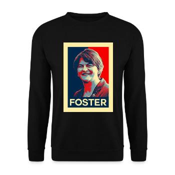 Arlene Foster Rétro politique irlandaise - Sweat-shirt Unisexe - noir - Devant - Alina (178cm) & Michal (187cm)