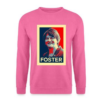 Arlene Foster Irish Political Retro - Unisex Sweatshirt - pink - Front