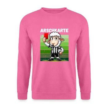 Football Football Fan Final Red Card Foul Funny - Unisex Sweatshirt - pink - Front