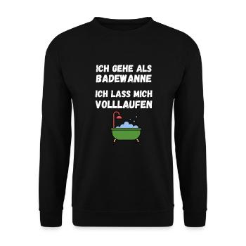 Karneval Köln Kölle Alaaf Alkohol Party Lustig - Unisex Pullover - Schwarz - Vorne - Alina (178cm) & Michal (187cm)