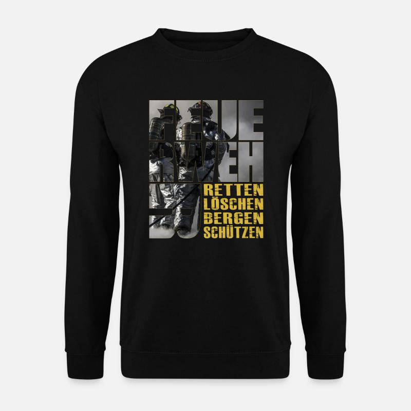 Feuerwehr - ReLoeBeSue - Unisex Pullover - Schwarz