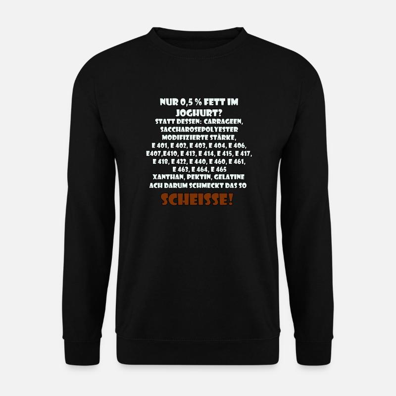 Die Lebensmittel Industrie trickst wo es nur geht - Unisex Pullover - Schwarz
