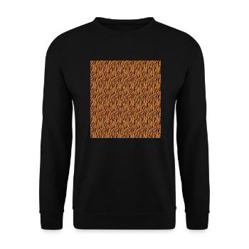 Tiger Safari Animal Zoo de gardien de zoo - Sweat-shirt Unisexe - noir - Devant - Alina (178cm) & Michal (187cm)