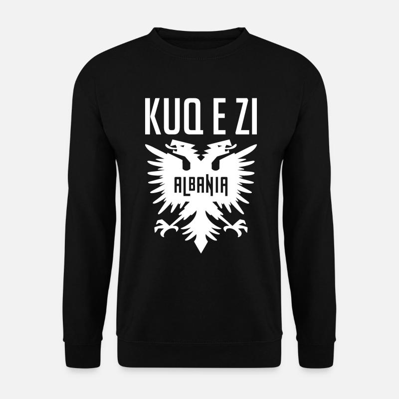Albanie Eagle kuq e zi cadeau - Sweat-shirt Unisexe - noir