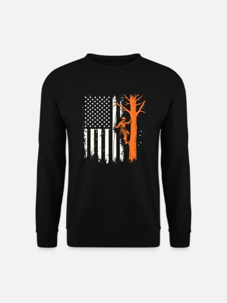 Drapeau Arboriculteur - Cadeau Unique - Unisex Pullover - Schwarz