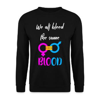 Equality - Unisex Sweatshirt - black - Front - Alina (178cm) & Michal (187cm)
