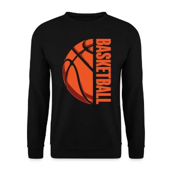 Basketball Basketballer - Unisex Pullover - Schwarz - Vorne - Alina (178cm) & Michal (187cm)