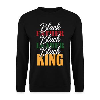 Black History Month Black History - Unisex Sweatshirt - black - Front - Alina (178cm) & Michal (187cm)