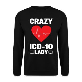 Klinische Kodierfachkraft | Krankenhaus Geschenke - Unisex Pullover - Schwarz - Vorne - Alina (178cm) & Michal (187cm)