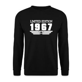 1967 - Sweat-shirt Unisexe - noir - Devant - Alina (178cm) & Michal (187cm)