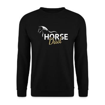 Cheval papa cheval - Sweat-shirt Unisexe - noir - Devant - Alina (178cm) & Michal (187cm)