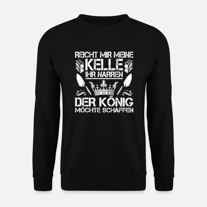 Maurer/Bauarbeiter/Maurerin/Baustelle/Geschenk - Unisex Pullover - Schwarz