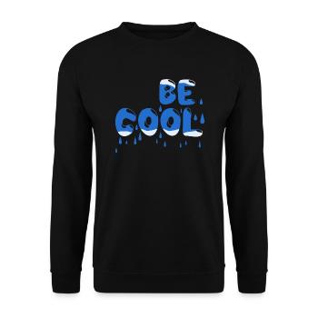 Be cool - Unisex Pullover - Schwarz - Vorne - Alina (178cm) & Michal (187cm)