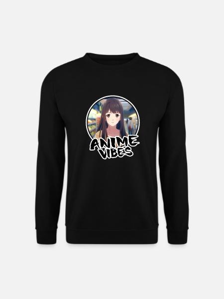 Niedliches Anime-Mädchen-Shopping - Anime-Shirt - Unisex Pullover - Schwarz