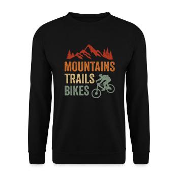 VTT VTT Downhill VTT - Sweat-shirt Unisexe - noir - Devant - Alina (178cm) & Michal (187cm)