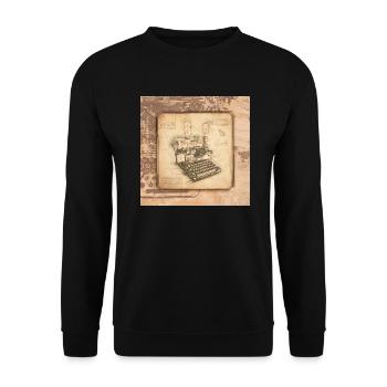 Art vintage pour les auteurs et les écrivains - Sweat-shirt Unisexe - noir - Devant - Alina (178cm) & Michal (187cm)