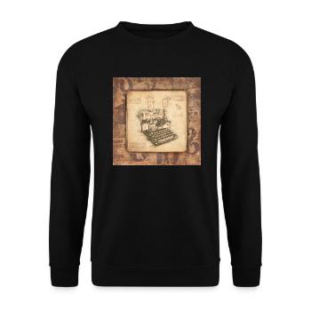 Art vintage pour les auteurs et les écrivains - Sweat-shirt Unisexe - noir - Devant - Alina (178cm) & Michal (187cm)