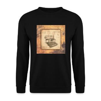 Art vintage pour les auteurs et les écrivains - Sweat-shirt Unisexe - noir - Devant - Alina (178cm) & Michal (187cm)