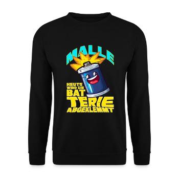 Das ultimative Malle Shirt! Heute wird die... - Unisex Pullover - Schwarz - Vorne - Alina (178cm) & Michal (187cm)