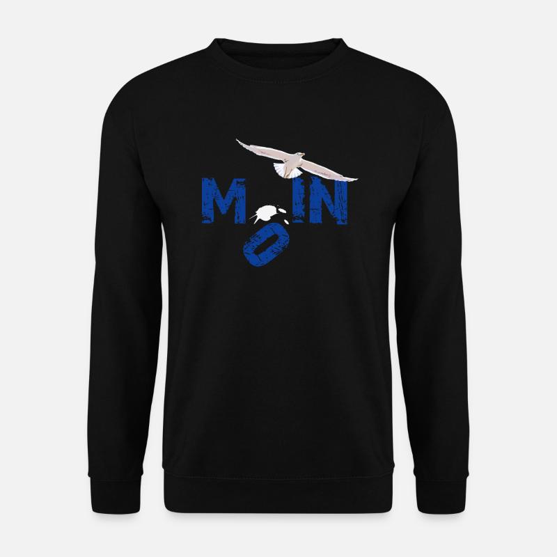 Moin Möwenschiss Original - Unisex Pullover - Schwarz
