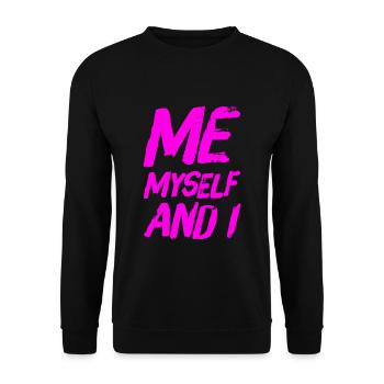moi et moi - Sweat-shirt Unisexe - noir - Devant - Alina (178cm) & Michal (187cm)
